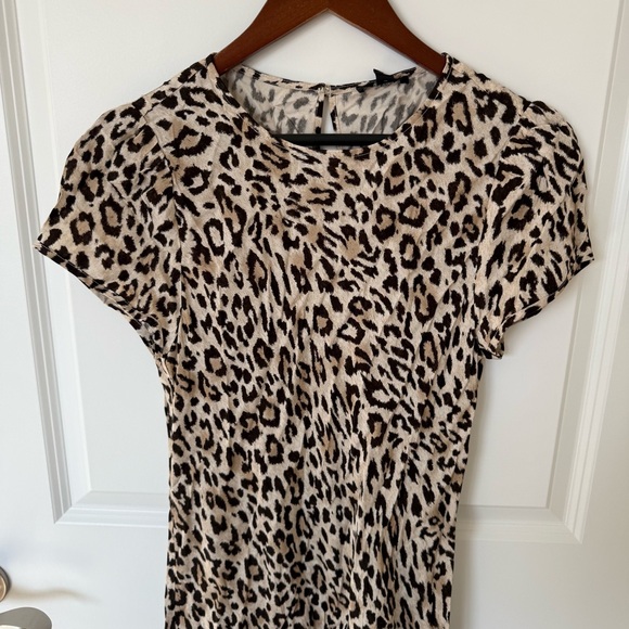 J. Crew Leopard Print Dress NWT Size 10 - Picture 6 of 9